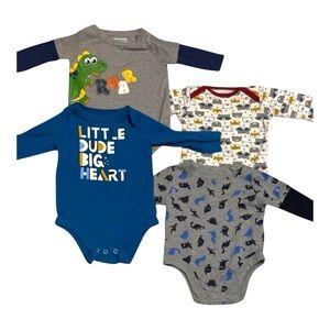 Cat & Jack Baby Gear Garanimals 0-3m Long-Sleeve Bodysuit Onesie Shirts Lot